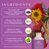 Every Phase™ Ingredients: Pycnogenol®
Clinically-tested to support menstrual comfort and perimenopausal/menopausal health*; Chaste Tree Berry - Supports balance of hormones and promotes emotional steadiness*; Shatavari Root - 
Traditionally used to support women’s health and well-being*; Lemon Balm Leaf - Helps improve sleep and mood during menopause*. FDA disclaimer: *These statements have not been evaluated by the FDA. This product is not intended to diagnose, treat, cure, or prevent any disease.