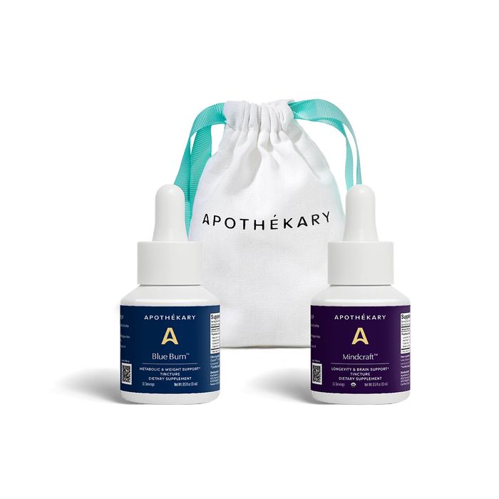 Mini Energy Duo featuring Blue Burn® for metabolic and weight support and MindCraft™ for brain and longevity support