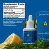 Supplement Facts for Apothékary Take the Edge Off™. Proprietary extract blend includes Skullcap, Passionflower, Linden, and Oatstraw. Other ingredients: white mulberry, purified water, vegetable glycerin, and organic fruit concentrates. Organic certification noted.