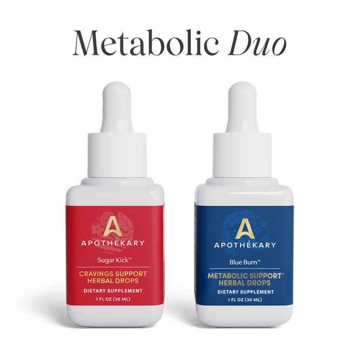 Metabolic Duo featuring Blue Burn® for metabolic support and Sugar Kick™ for sugar cravings support